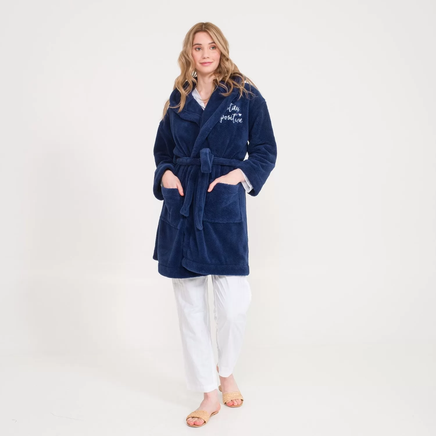 Kadın Kapüşonlu Lacivert