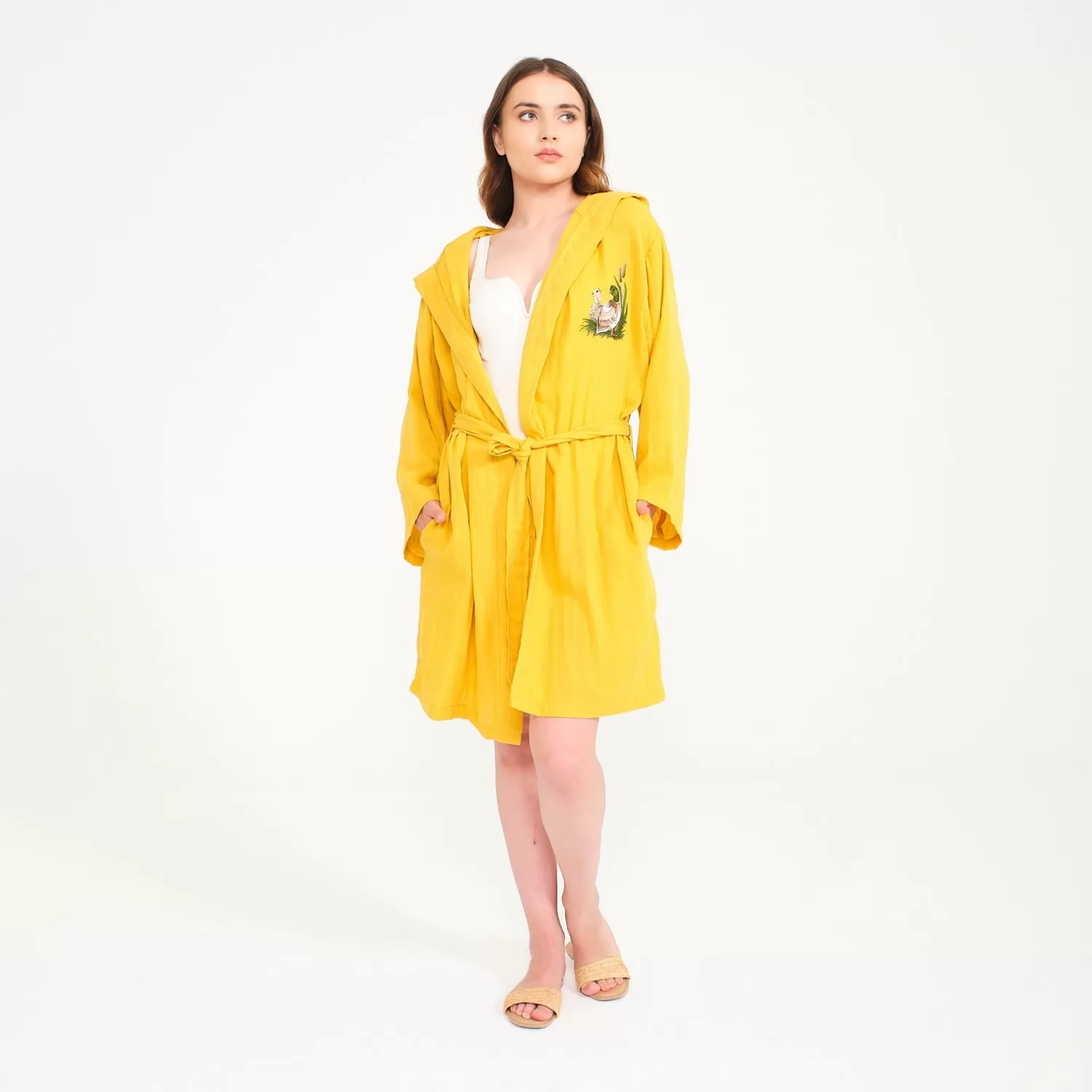 Kısa Müslin Bornoz