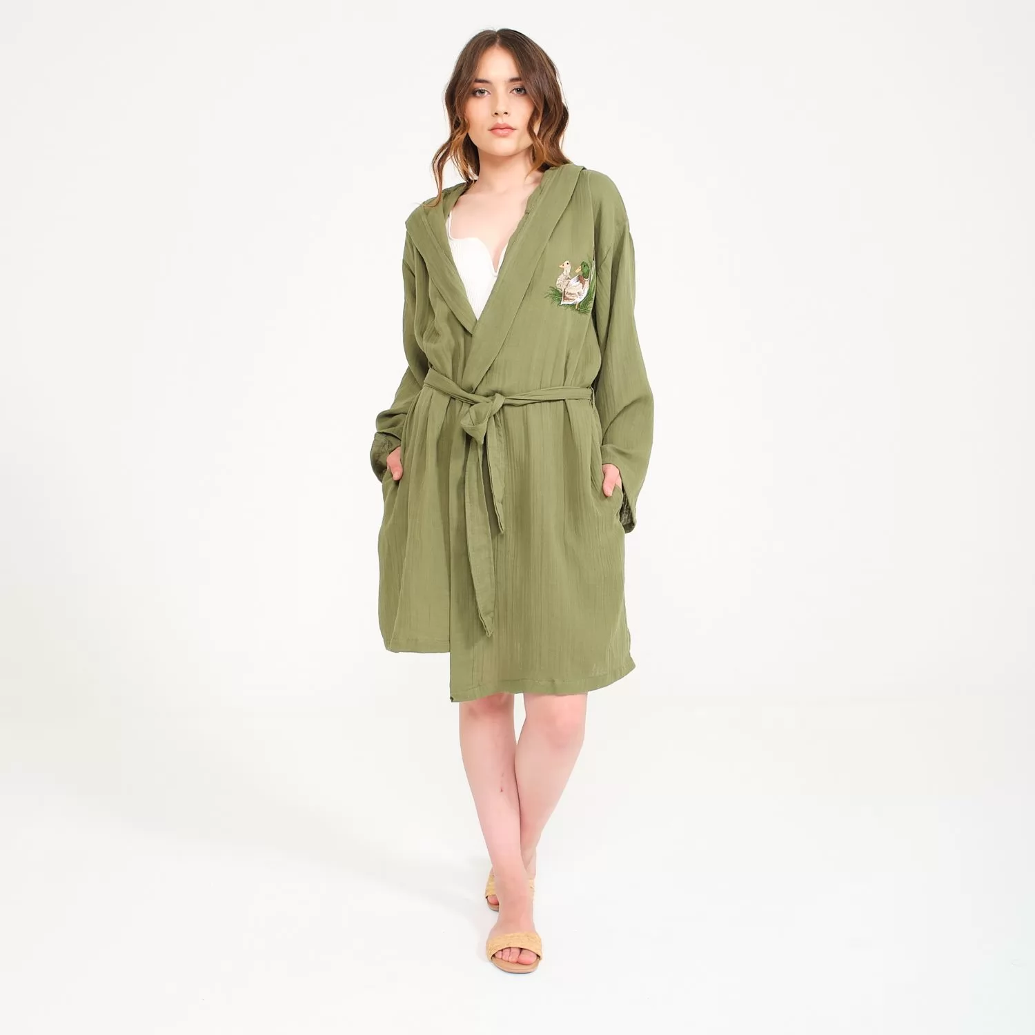 Kısa Müslin Bornoz