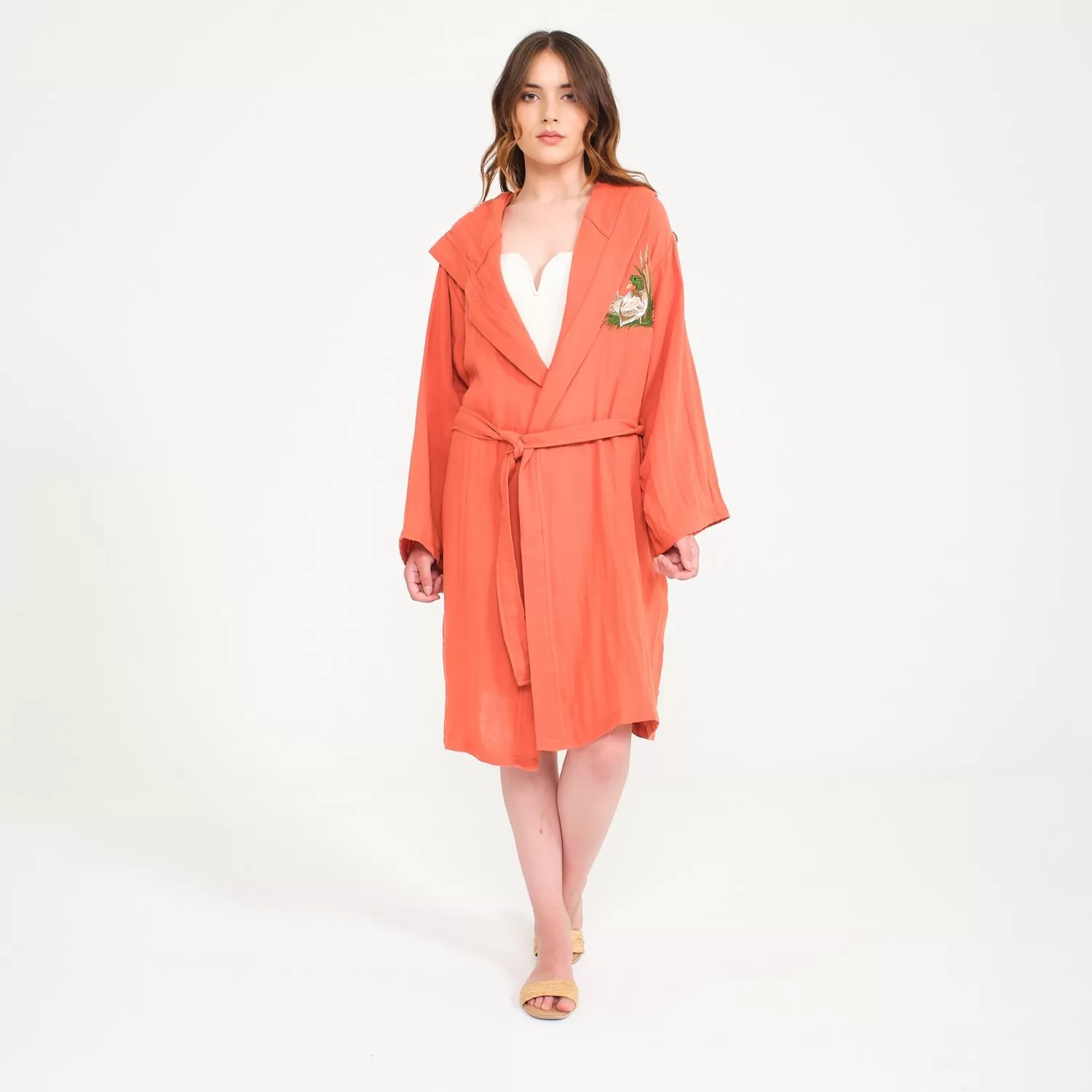 Kısa Müslin Bornoz