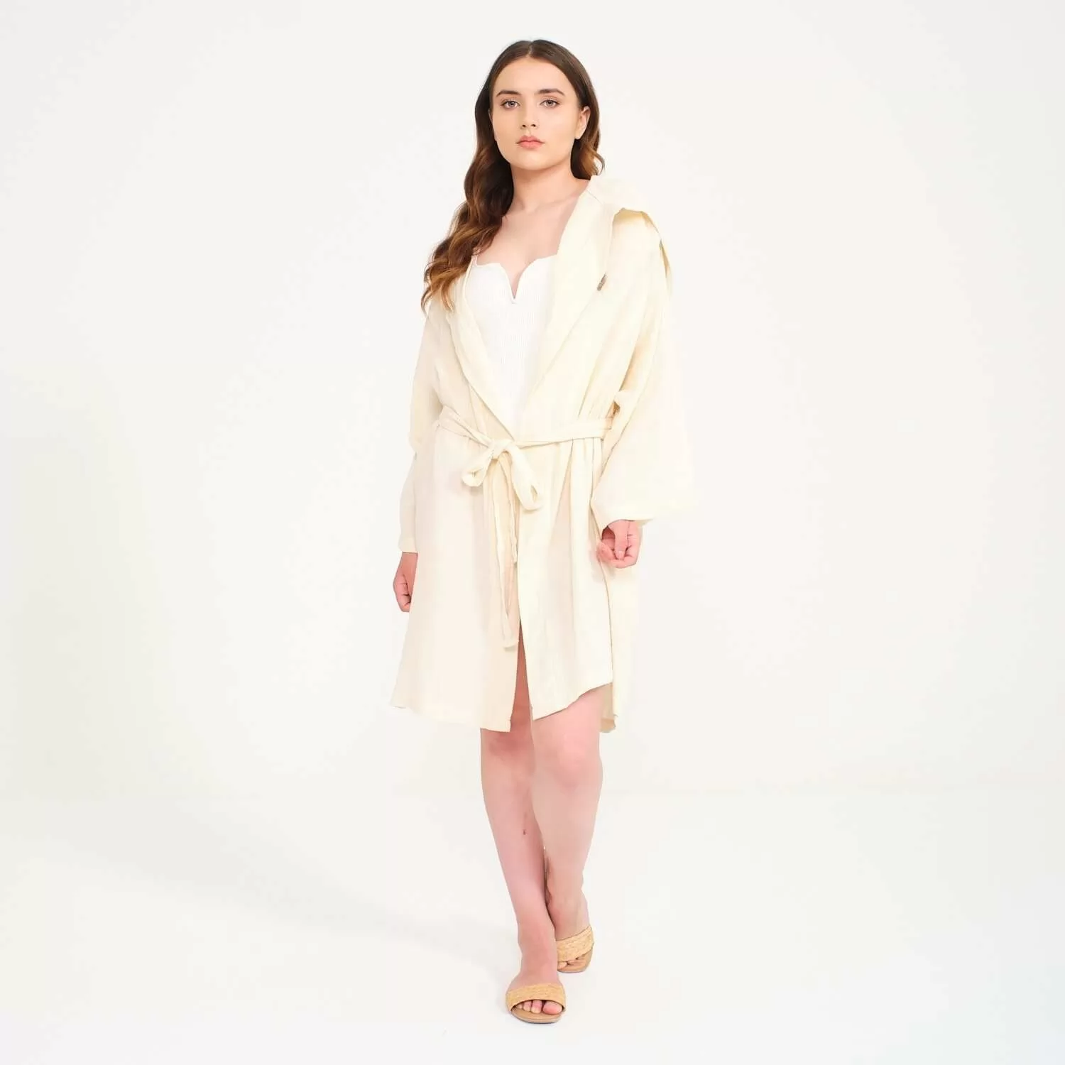 Kısa Müslin Bornoz