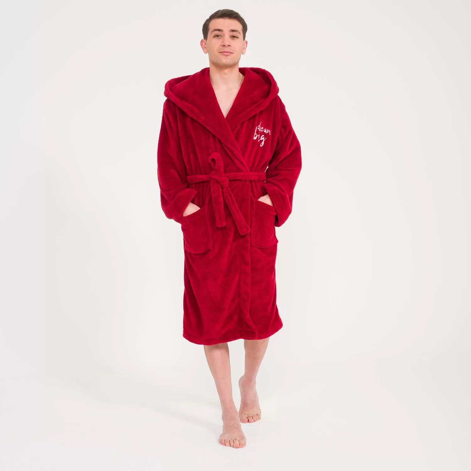 Erkek Kapşonlu Bordo